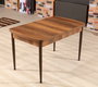 Hanah Home Mesa de Comedor Extensible Trend Barok Nogal y Marrón
